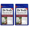 Dr. Teal's Epsom Salt Shea Butter Almond Oil Bath Soaking Solution with Essential Oils - Pack of 2, 3 lb Resealable Bags - Soften and Moisturize Your Skin, Relieve Stress and Sore Muscles