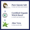 Dr Teal's Pure Epsom Salt Soak, Clarify & Smooth with Witch Hazel & Aloe Vera, 3 lbs (Pack of 4)