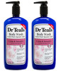Dr Teal's Body Wash 2-Pack (48 Fl Oz Toal) Rose & Milk