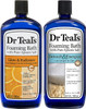 Dr Teal's Foaming Bath Combo Pack (68 fl oz Total), Glow & Radiance with Vitamin C & Citrus Essential Oils, and Detoxify & Energize with Ginger & Clay. Treat Your Skin, Your Senses, and Your Stress.