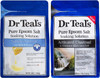 Dr Teal's Epsom Salt Bath Combo Pack (6 lbs Total), Soften & Nourish with Milk & Honey, and Charcoal & Hawaiian Black Lava Salt. Treat Your Skin, Your Senses, and Your Stress.