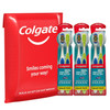 Colgate 360 Medium Toothbrush with Tongue and Cheek Cleaner, 6 Count