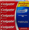 Colgate Cavity Protection Regular Flavor Fluoride Toothpaste 8 Ounce Tube 5 Tubes