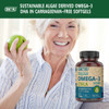 Deva Vegan Omega-3 DHA 200mg, from Algae, Non-Fish, Delayed Release, 90 Softgels, 1-Pack