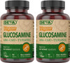 Deva Vegan Glucosamine Msm and CMO - 90 Tablets (Pack of 2)