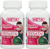 Deva Vegan Vitamins Prenatal Multivitamin & Mineral - One Daily - 90 Vegetarian Tablets - Pack of 2