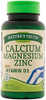 Nature's Truth Calcium, Magnesium, Zinc Plus Vitamin D3 Supplements, 90 Count (Pack of 3)