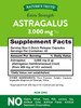 Astragalus Root Extract 3000mg | 90 Capsules | Extra Strength | Non- GMO, Gluten Free Supplement | by Nature's Truth