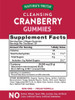 Cranberry Gummies | 60 Count | Vegan, Non-GMO & Gluten Free Supplement | Supports Urinary Tract Health | Cranberry Mango Flavor | by Natures Truth
