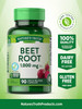 Nature's Truth Beet Root Capsules | 1000mg | 90 Pills | Herbal Extract | Gluten Free, Non-GMO Supplement, 90 Count