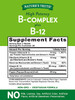 Vitamin B Complex | Plus B12 | 165 Tablets | Vegetarian, Non-GMO & Gluten  | by Nature's Truth