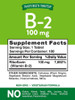 Nature's Truth Vitamin B-2 100mg Tablets, 100 Count