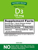 Nature's Truth Vitamin D 5000 250 + 50 Softgels, 300 Count