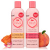 HASK Coconut and Rose Oil Shampoo and Conditioner Pack: Includes 1 Coconut Milk + Honey Shampoo and Conditioner Set and 1 Rose Oil + Peach Shampoo and Conditioner Set