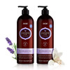 HASK Lavender Body Wash and Biotin Shampoo + Conditioner Pack: Includes 2 Lavender + Vanilla Body Wash and 1 Biotin Shampoo and Conditioner Set