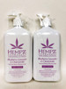 LOT of 2 Hempz BLUEBERRY LAVENDER & CHAMOMILE Herbal Body Moisturizer, 17 oz