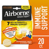 Airborne Zesty Orange Effervescent Tablets, 20 Count - 1000Mg Of Vitamin C - Immune Support Supplement