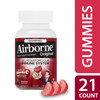Airborne Mixed Berry Flavored Gummies, 1000mg of Vitamin C and Minerals & Herbs Immune Support 21 ct