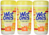 Wet Ones Antibacterial Hands Wipes, Citrus 40 Each (Value Pack of 3)