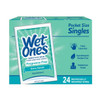 WET ONES Sensitive Skin Hand Wipes, Singles Extra Gentle Fragrance & Alcohol Free 24 ea ( Pack of 3)