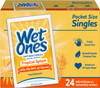 Wet Ones Antibacterial Hand & Face Wipes, Tropical Splash Scent Singles, 24 Count, Pack Of 5