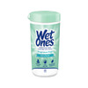 Wet Ones Sensitive Hand and Face Wipes, Sensitive Skin, 40 Count Canister, Pack of 6
