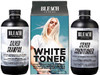 (Pack of 3) Bleach London Silver Shampoo x 250ml, White Toner Hair Kit & Silver Conditioner x 250ml