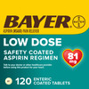 Bayer Healthcare - Bayer Low Dose Safety Coated Aspirin 81 Mg. - 120 Enteric-Coated Tablets