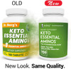 Dr. Berg's Keto Essential Aminos - Contains 8 Essentials Amino Acids -Keto Friendly & Rich in Protein Vegan Tablets - Workout & Muscle Recovery Energy Supplements - Support Healthy Hormones -150 Tabs