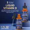Dr. Berg's Liquid Vitamin D3 with K2 Zinc & MCT Oil Vitamin D3 K2 Drops for Kids and Adults - 1 Fl Oz