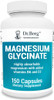 Dr. Berg's Magnesium Glycinate 400mg - Fully Chelated Magnesium Glycinate Capsules for Stress, Calm, Relaxation & Sleep Support - Includes Magnesium-Glycinate w/ Vitamin D & B6 - 150 Veg Capsules