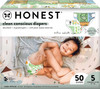 The Honest Company Clean Conscious Diapers, Color Me Paisley + Grow Together, Size 5, 50 Count Club Box