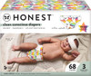 HONEST Club Box Clean Conscious Diapers Pride, Love for All, Size 3, 68ct