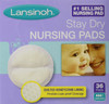 Lansinoh Stay Dry Nursing Pads Medium 36 Each (Pack of 2)