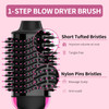 Hair Dryer Brush Blow Dryer Brush in One, Upgraded 4 in 1 Hair Dryer and Styler Volumizer with Negative Ion Anti-frizz Ceramic Titanium Barrel Hot Air Brush Hair Straightener Brush 75MM Oval Shape