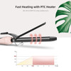 PARWIN PRO BEAUTY Curling Iron, 3/4 inch Ceramic Ionic Curling Wand Barrel, Anti-Static Hair Curler with Dual Voltage, Instant Heat up to 430°F for Long & Short Hair, Lightweight, Pink