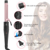 6 in 1 Curling Iron Wand Set - Laluztop Hair Curling Iron with 6 Interchangeable Ceramic Barrels(0.35 -1.25) and 2 Temperature Adjustments Instant Heat Up Hair Curler for All Hair Types