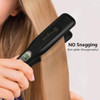 Hair Straightener Flat Iron,1.5 Inch Tourmaline Ceramic Straightener and Curler 2-in-1, Professional Flat Iron for Black Women Hair with Salon High Heat 450/230,15s Fast Heating,Dual Voltage