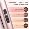 Professional Hair Straightener, Dual Voltage Ceramic Flat Iron for Hair, 1 Inch Straightener and Curler 2 in 1 (Rose Gold)