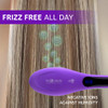 ProCabello Luxury 5500 Ionic Hair Straightener Brush with FRIZZ Free Ceramic Tourmaline Coating | Single Pass Infrared Straightening | Anti-Scald | Auto-Off & Dual Voltage (Purple)