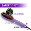 ProCabello Luxury 5500 Ionic Hair Straightener Brush with FRIZZ Free Ceramic Tourmaline Coating | Single Pass Infrared Straightening | Anti-Scald | Auto-Off & Dual Voltage (Purple)