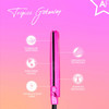 ALMOST FAMOUS Tropico Getaway 0.5 inches Mini Tourmaline & Ceramic Hair Straightener Flat Iron with Stunning Travel Bag with Adjustable Temperature, All Hairstyles - Waikiki