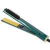 BRONAL Hair Straightener and Curler, 3 in 1 Flat Iron for Hair with Adjustable Temperature, Electric Hair Iron Hair Straightener Brush (Green)