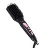 L'ANGE HAIR Le Vite Hair Straightening Brush | Double Negative Ion Technology for Smooth, Frizz-Free Hair | Easy, Quick Sleekness and Shine | Dual-Voltage Hair Straightener for All Hair Types (Black)