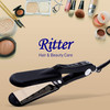 Ritter Hair & Beauty Care Titanium Flat Iron Hair Straightener, 1.75" Wide Plates, Up to 450F 85Watt, Digital Display, Ideal for Hairdressers, Thick Hair, Wet and Dry