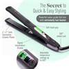 Professional Series Ultra-Smooth Cosmo Flat Iron for Thick Hair by MINT | Powerful Salon-Grade Single-Pass Ceramic Tourmaline Ionic Hair Straightener. Travel-Ready Dual Voltage.