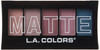 L.A. COLORS 5 Color Matte Eyeshadow, Plum Pashmina, 0.25 oz.