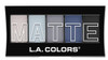 L.A. COLORS 5 Color Matte Eyeshadow, Blue Denim, 0.25 oz.