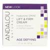 Andalou Naturals, Cream Face Age Defying Hyaluronic DMAE, 1.7 Ounce
