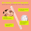 Real Techniques Face and Brow Razors, Exfoliating Dermaplaning, Women's Face Razor, Multipurpose Facial Razors, Precision Trimming for Peach Fuzz, 3 Piece Set, Orange